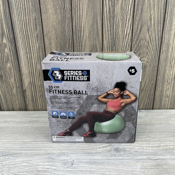 Series8 Fitness Other - Series8 Fitness Ball 55 cm Yoga Exercise Ball –Anti-Burst Stability Core Workout